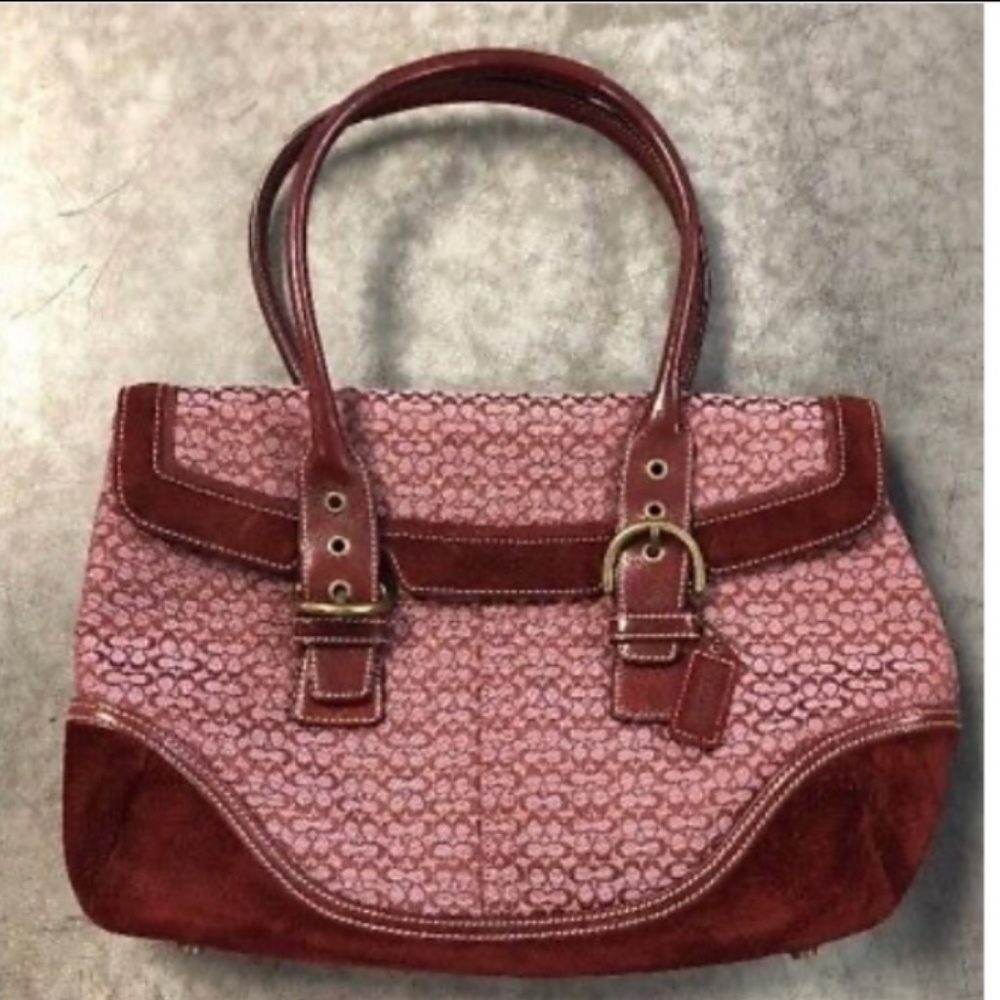 Coach Monogram Buckle Bag